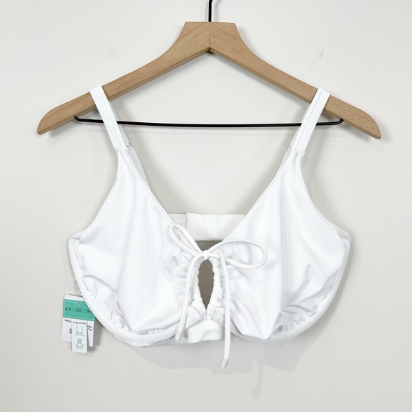 NWT Sunsets White Lily Kauai Keyhole Bikini Top - Picture 7 of 16